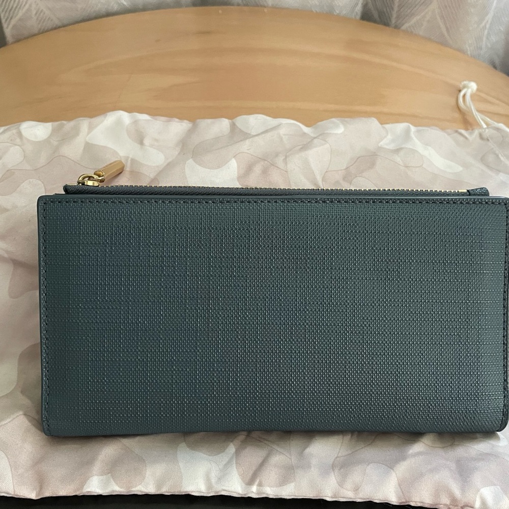 Dagne Dover Slim Wallet Slate Blue